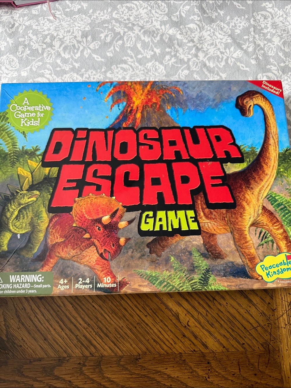 Peaceable Kingdom Dinosaur Escape Board Game Ages 4+